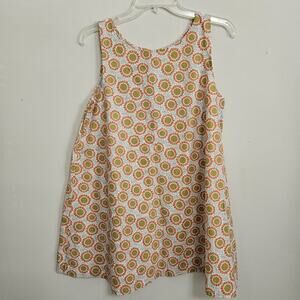 Handmade Mini Tent Style Dress Sunflower Print Size Small Cool Sundress